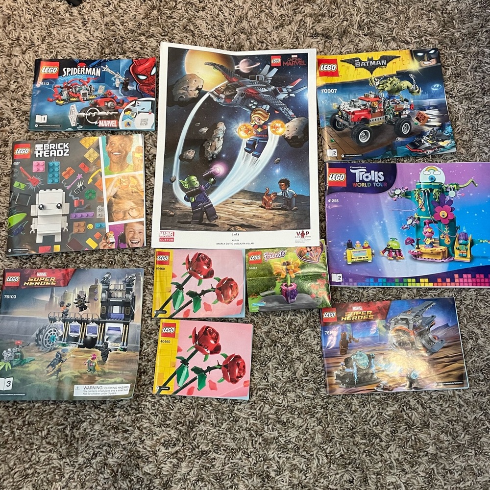 Lego manual and poster lot
